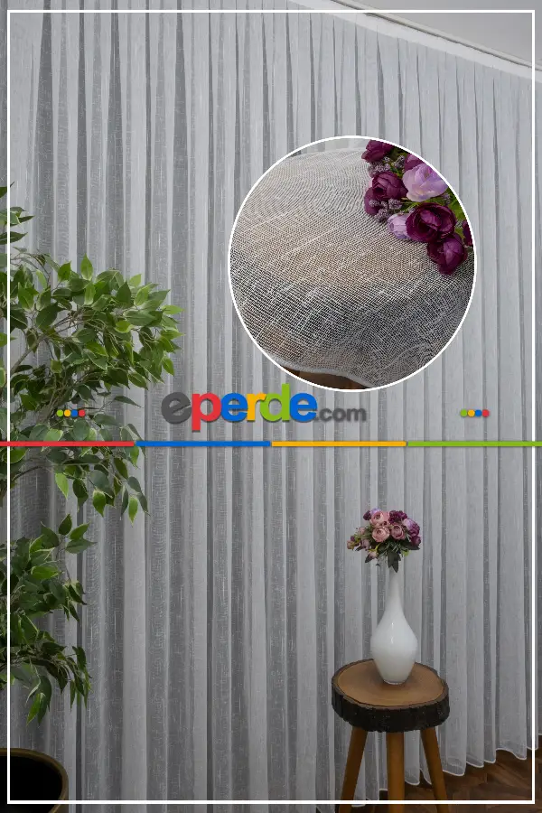 Genç Odası - Natural Keten Tül 1.kalite Ütü İstemez