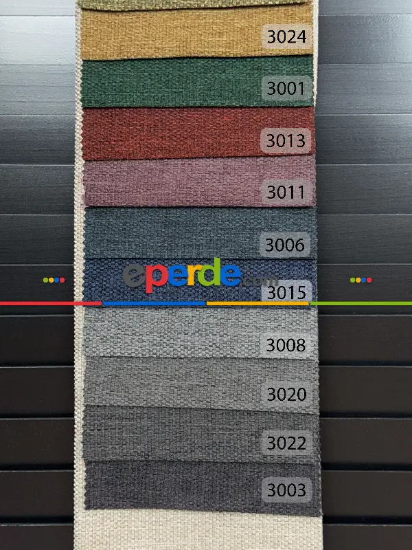 Yatak Odası - 20 Renk Şönil Düz Fon Perde - Ağır Gramajlı Premium Kalite Serisi