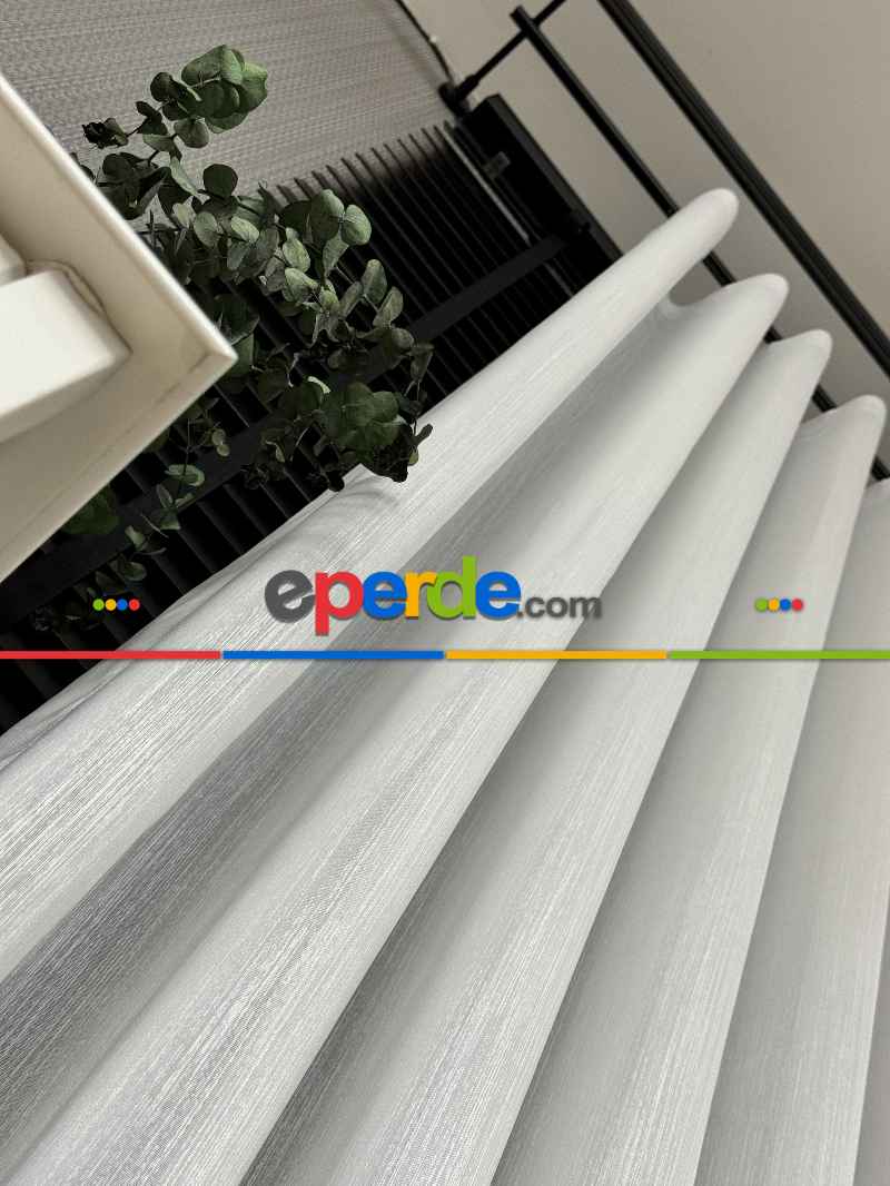 Genç Odası Hafif Çizgili Tül Perde - Premium Serisi - Ürün Videosu Açıklamada Vardır