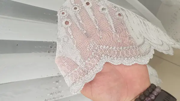 Salon Tül Modelleri - Taç Tül Perde Yen Tasarım Guernica Tül Gri Gümüş İşlemeli