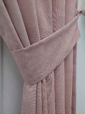 Pudra Pembe - Düz Fon Perde- Pudra