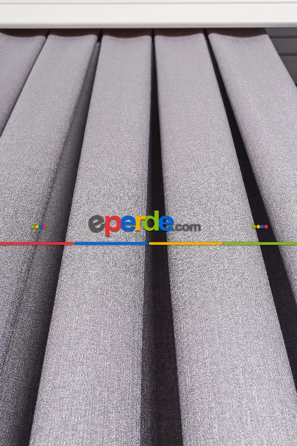 Yatak Odası - Gri Jakar Dokuma Fon Perde