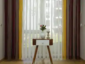 1. Kalite Çizgili Tül Dikey Zebra Perde - Ft-35 Bordo , Ft-09 Elegans , Ft-16 Hardal , Ft-02 Ekru- Bordo-ekru-sütlü Kahve-hardal Sarısı
