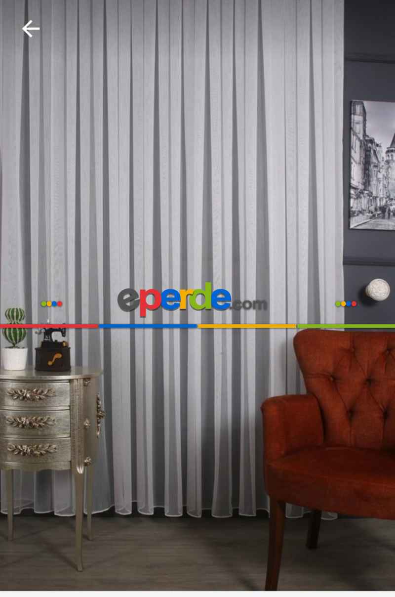 Hafif Keten Armür Tül Kampanyalı Fiyat !! Ekru Renk Kırık Beyaz- Ekru - Kurşunlu Tül