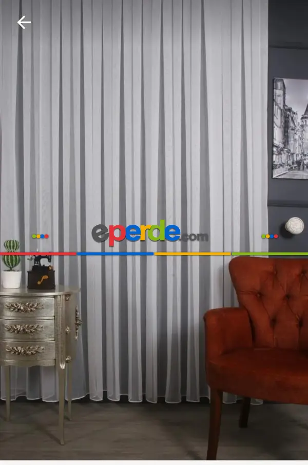 Salon Tül Perde - Hafif Keten Armür Tül Kampanyalı Fiyat !! Ekru Renk Kırık Beyaz- Ekru - Kurşunlu Tül