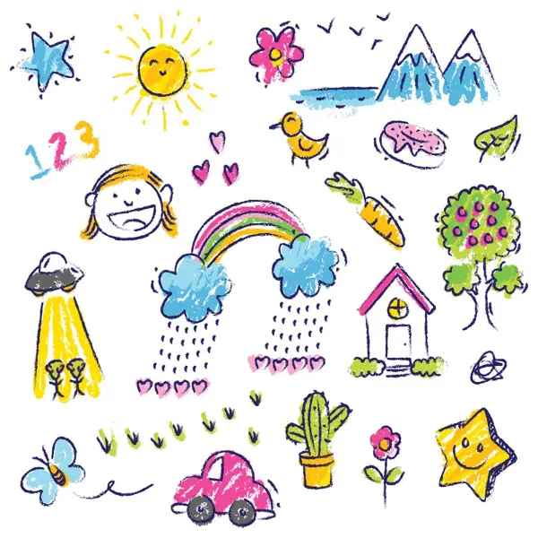 Çocuk Desenli Fon Perde Evm422 Kumaşı Kalındır Duck Bezi Değildir