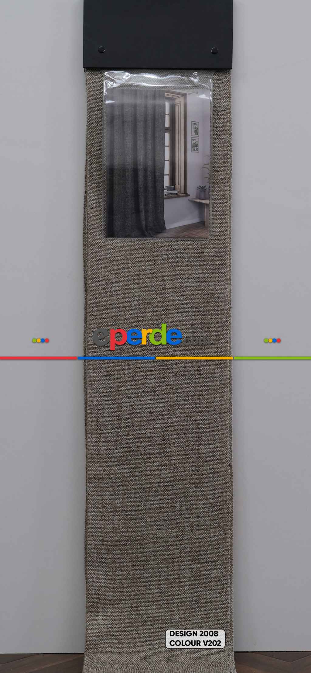 Modern Desen Keten Görünümlü Fon Perde