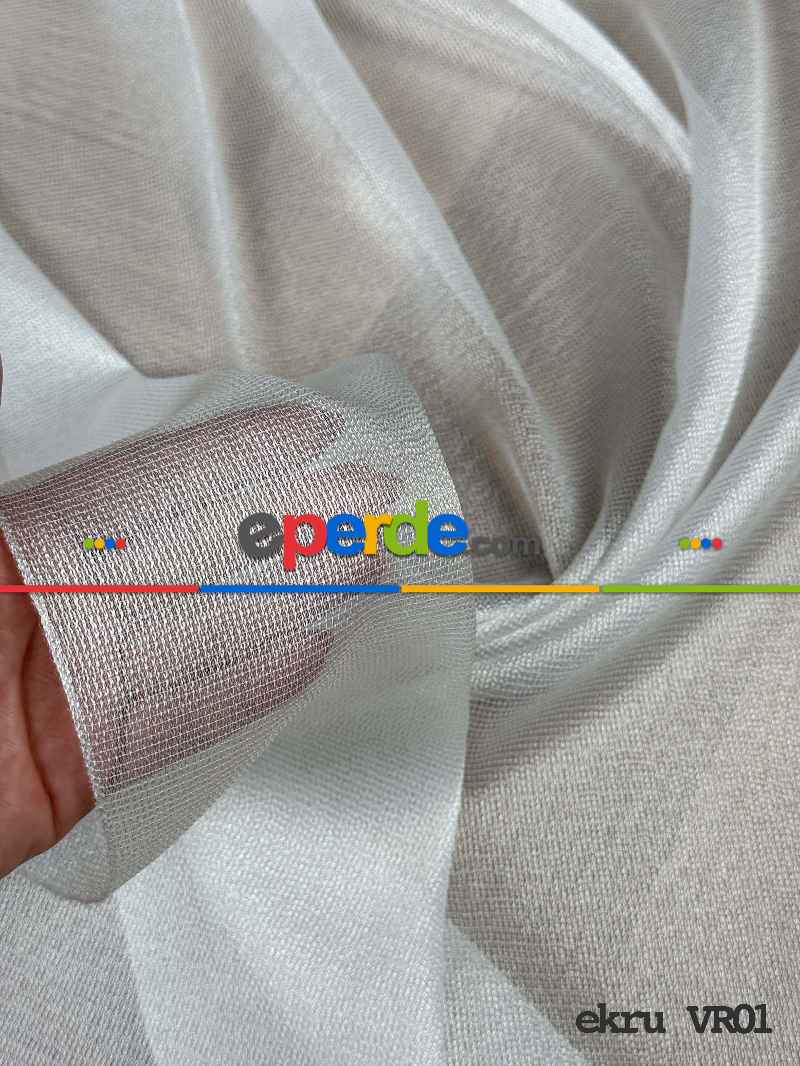 Yatak Odası - 6 Farklı Renk Tül Perde, Ağır Gramajlı Premium Seri, Kurşunlu Tül