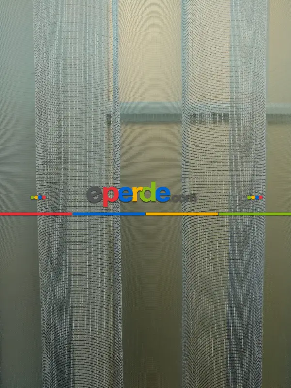 Salon Tül Perde - 1.kalite Degrade Renk Geçişli Şantuk Keten Tül Perde Perdesi 2021- Gri-Füme-Antrasit