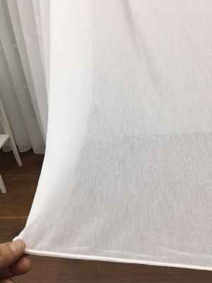 Beyaz - Armür Dokuma Düz Tül Perde- Beyaz - Kurşunlu Tül