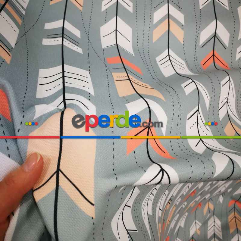 Pop Art Fon Perde K395 P - Kumaşı Kalındır Duck Bezi Değildir.- Beyaz-Bej-Pembe-Çok Renkli-Gül Pembe