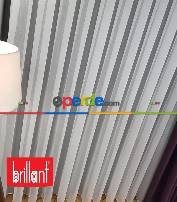 Brillant Balık Sırtı Desen Tül Orjinal 1. Kalite