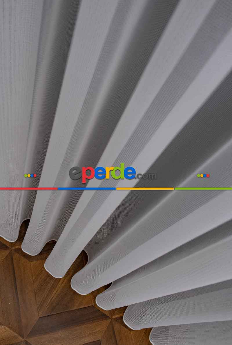 Ekru Renkli Kedi Tırmalamalarına Dayanaklı Tül Perde