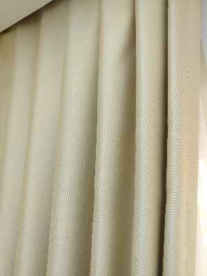 Krem Blackout Düz Fon Perde- Krem