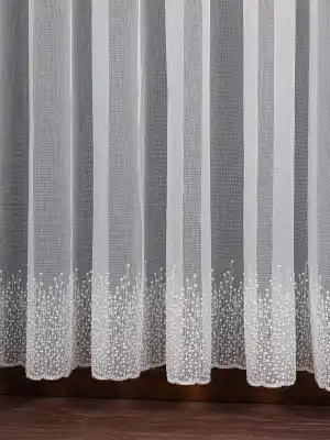 Etek Ucu Nakış İşlemeli Tül Perde