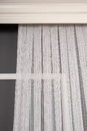 Çizgili Etek Damask Tül Perde Pa 7041