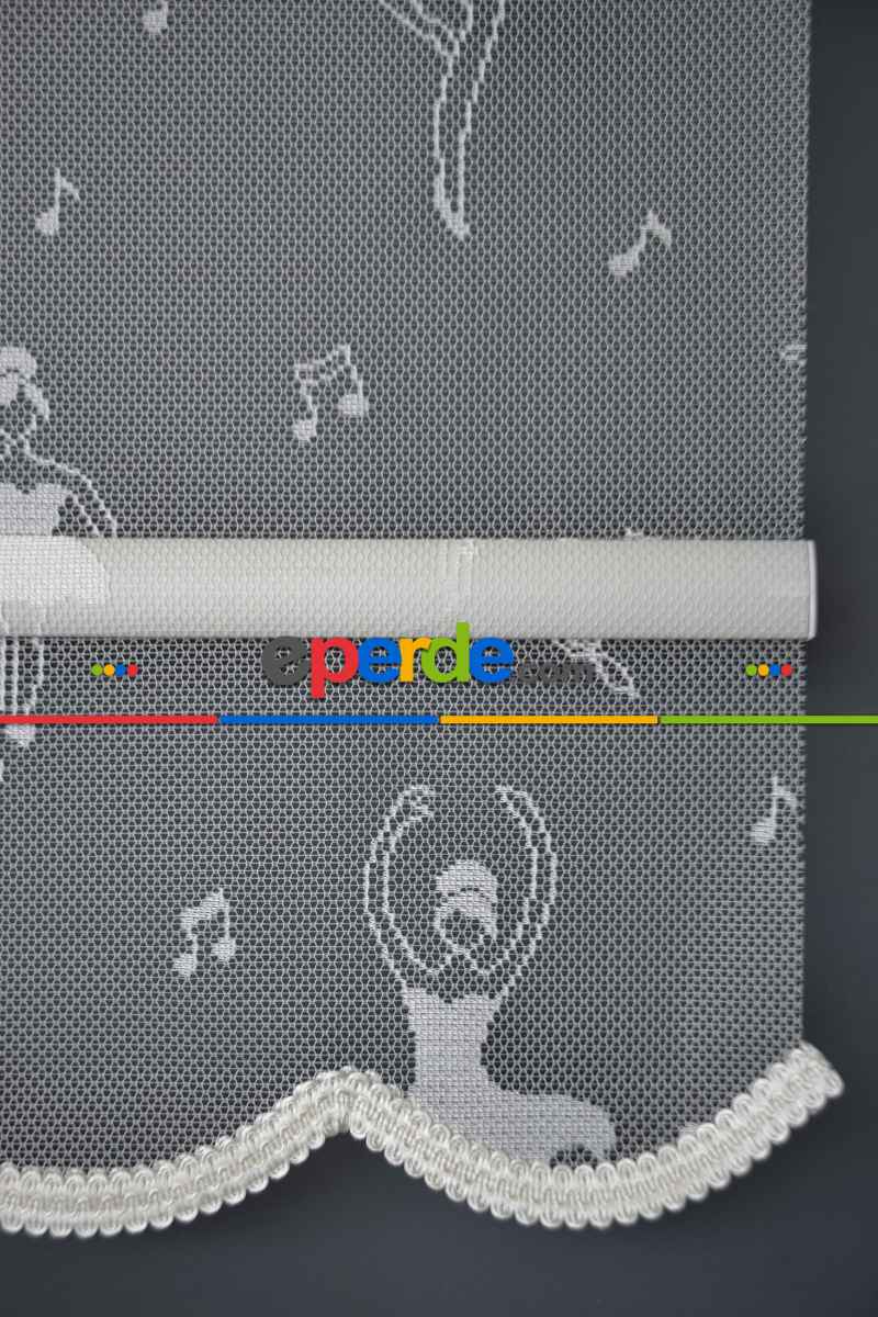 Halim Perdesan Dacuz-213 Beyaz Renk Etekli Veya Eteksiz Çift Mekanizmalı Tül Stor Perde