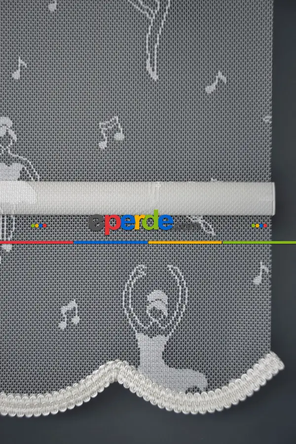 Halim Perdesan Dacuz-213 Beyaz Renk Etekli Veya Eteksiz Çift Mekanizmalı Tül Stor Perde