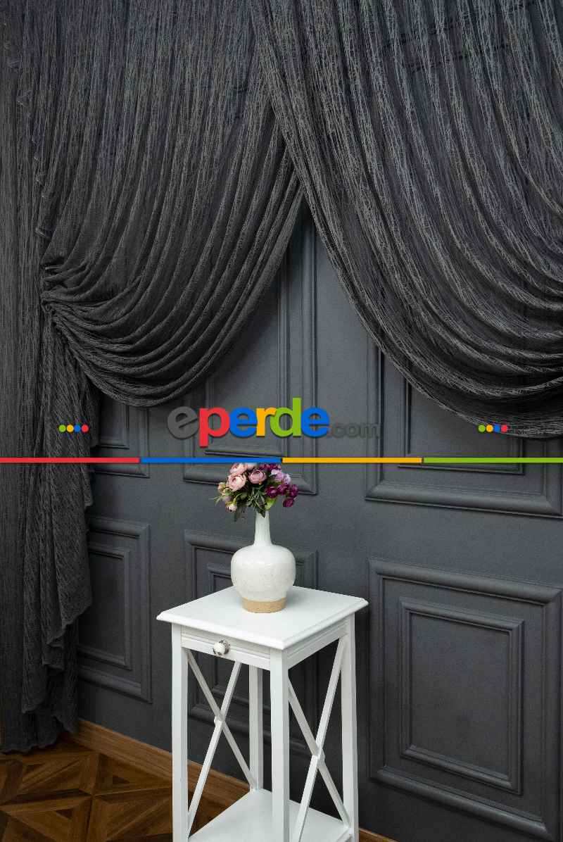 Gri Antrasit Füme Tül Camkırığı Tül