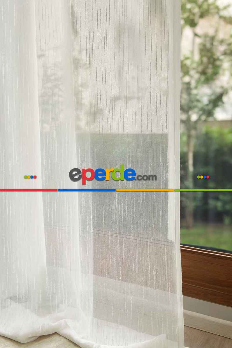 Lüx Bambu Vakko Şantuk Gramajlı Eteği Kurşunlu Ekru Tül