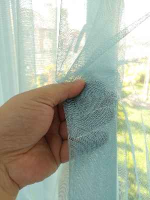 Erkek Çocuk Odası Tül Perde- Mavi Açık - Kurşunlu Tül