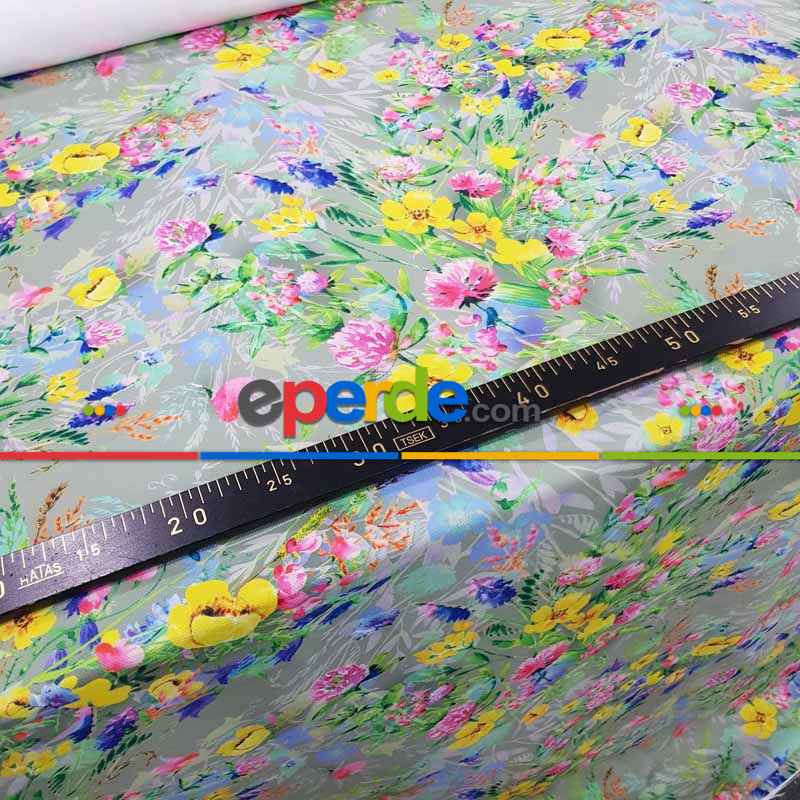 Çiçek Desenli Fon Perde K314 - Kumaşı Kalındır Duck Bezi Değildir- Gri-Füme-Antrasit-Sarı-Mor-Lila-Çok Renkli