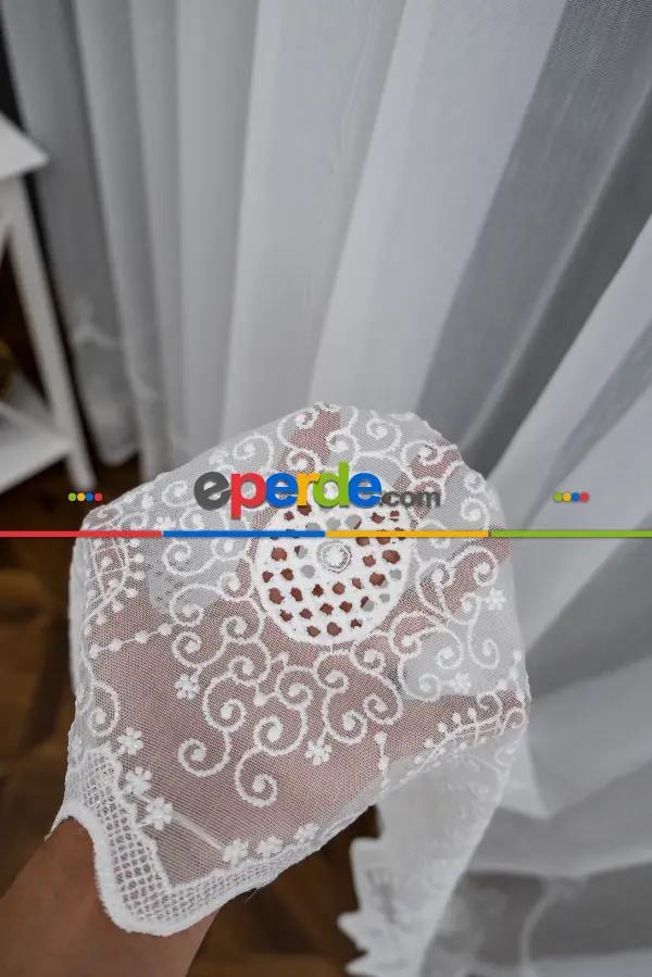 Etek Çelenk Bohre Ütü İstemez Kırışmaz Model Tasarım Tül