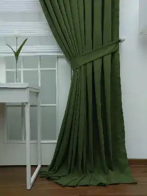 Yeşil Düz Fon Perde- Yeşil 130cm X 245cm 