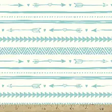 Popart Desenli Fon Perde Evm353-1 Kumaşı Kalındır Duck Bezi Değildir- Mavi-Beyaz