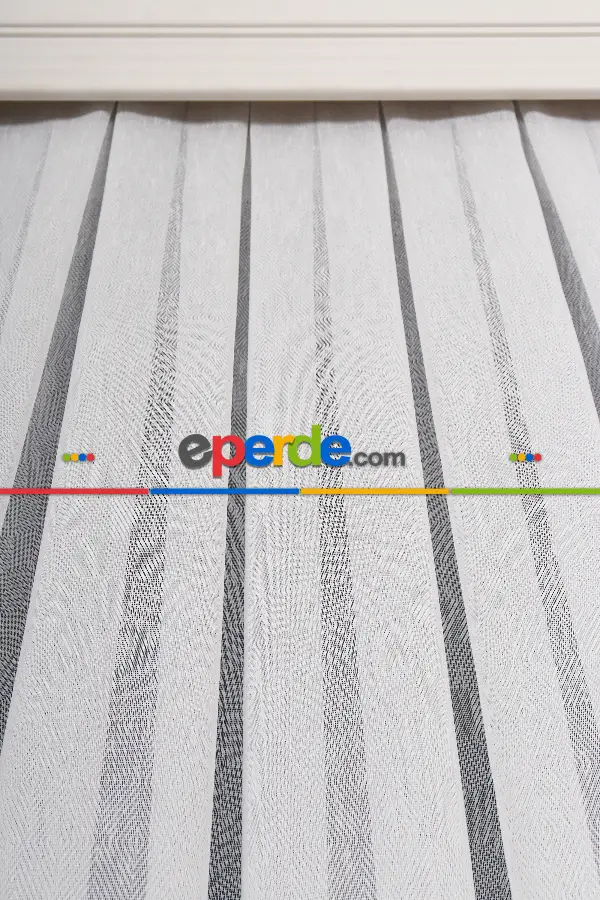 Salon Tül Modelleri - Balık Sırtı Düz Armül Tül Perde Ütü İstemez