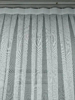 Hazır Ürün Düz Grek Tül Perde %25 Ekstra İndirimli 1/3 Pile Seçeneği- Ekru 150cm X 260cm 