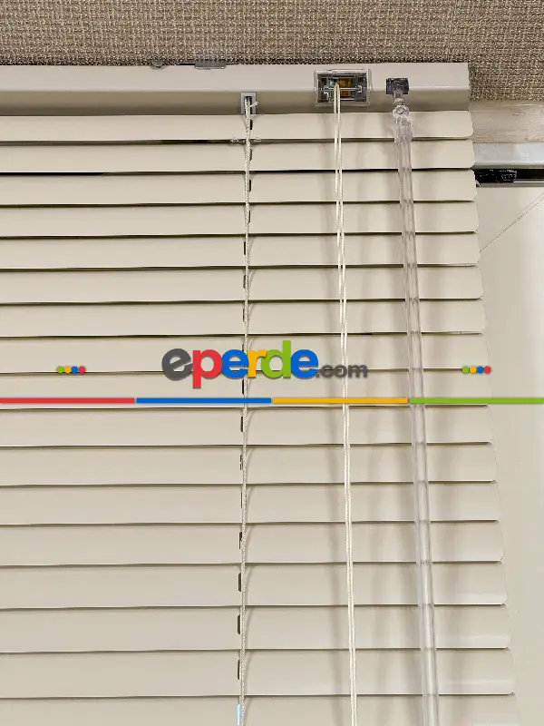 Kemik Rengi Alüminyum Jaluzi Perde - 25mm