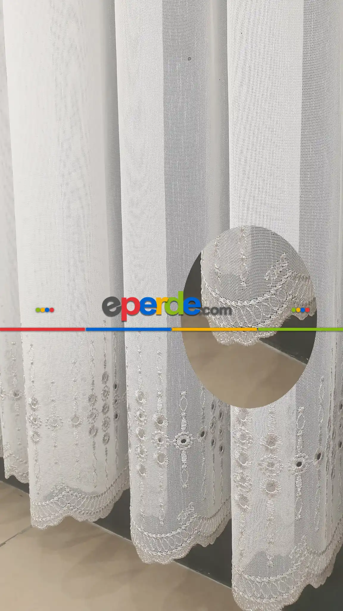 Taç Tül Perde Yeni Tasarım Guernica Tül