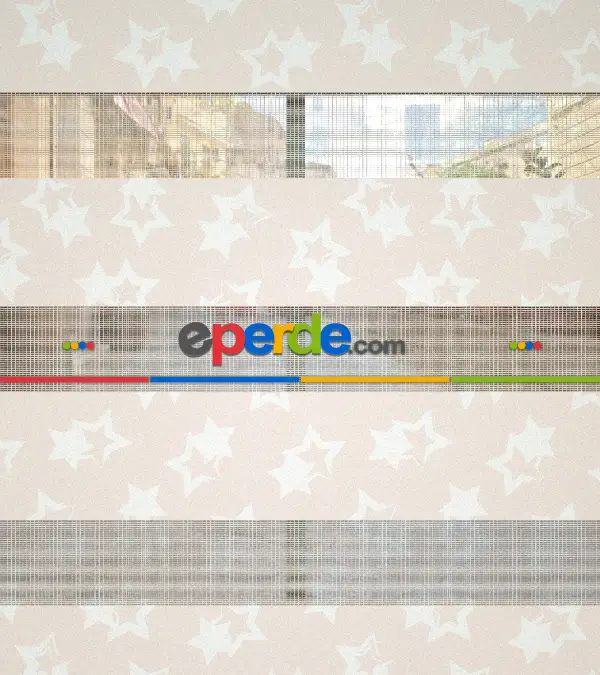 Yıldız Desenli Baskılı Zebra Perde- Çok Renkli