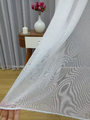 Sade Tül Perde - Beyaz
