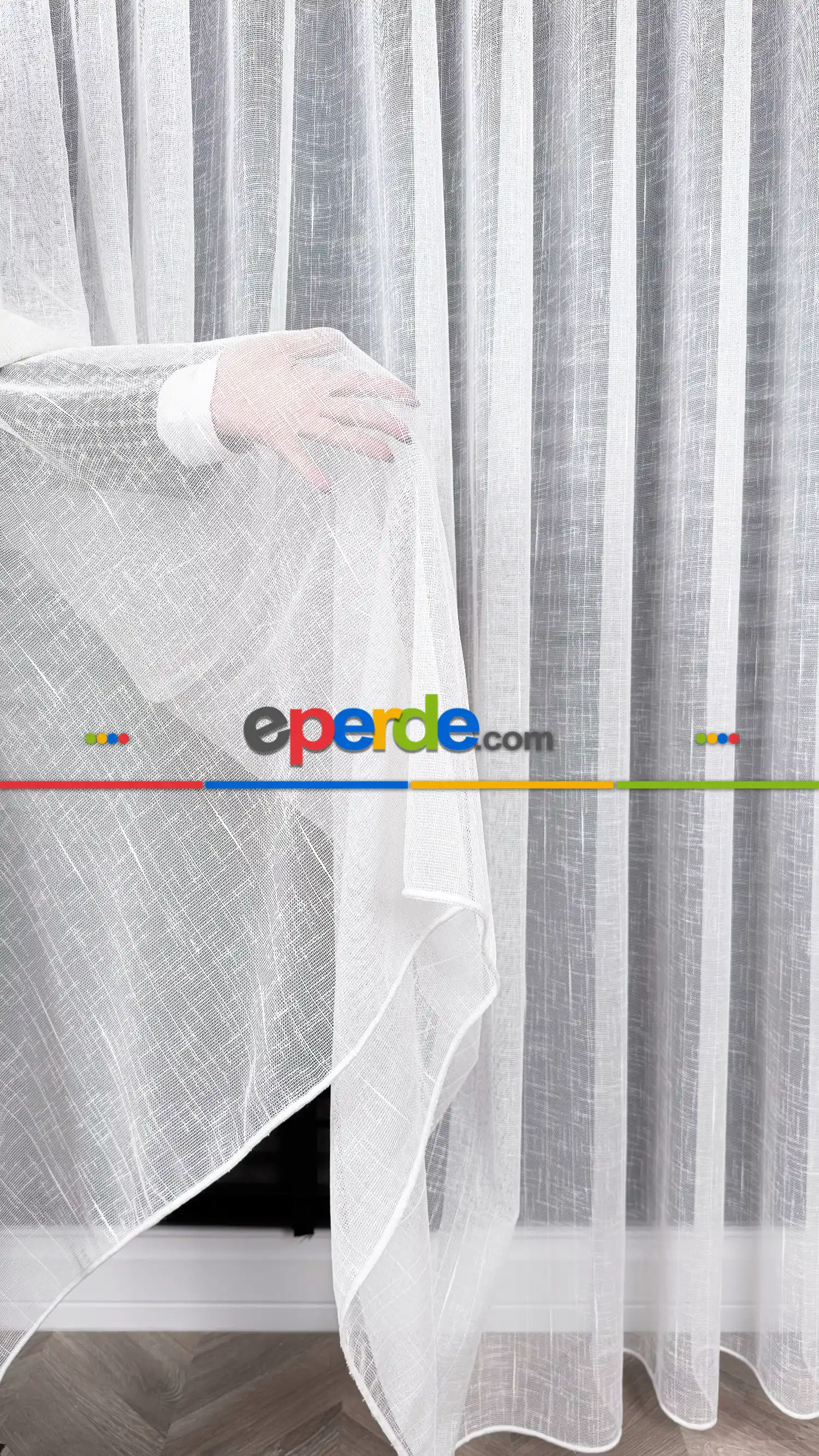 Natural Keten Tül Birinci Kalite İplikten Özel Üretilmiştir - Kurşunlu Tül