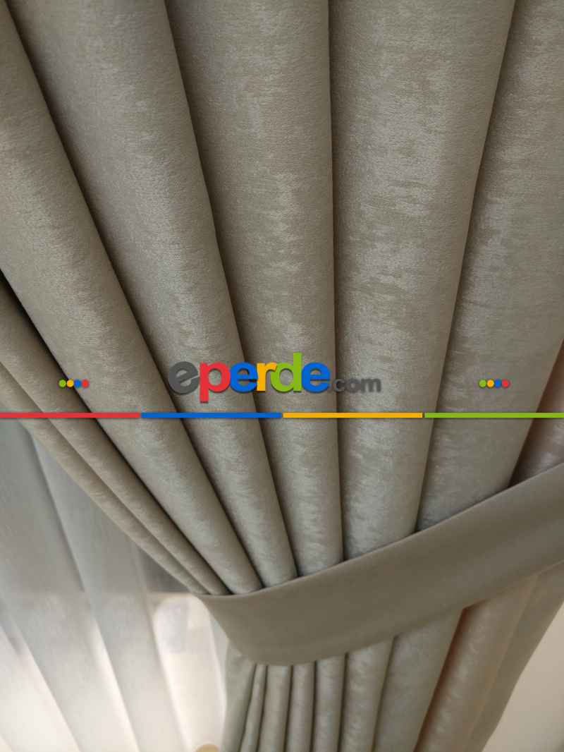 Soft Bej Krem Fon Perde (180)-
