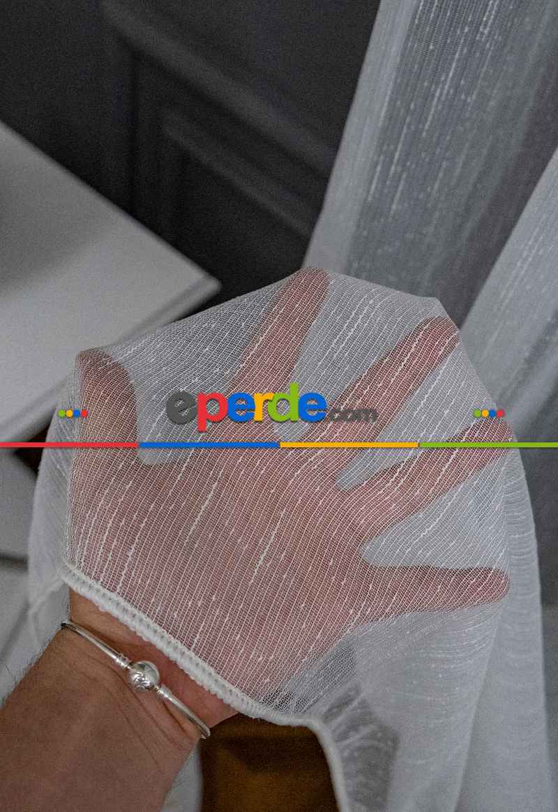 Brillant Keten Karlı Tül Yeni Sezon Donati Tül