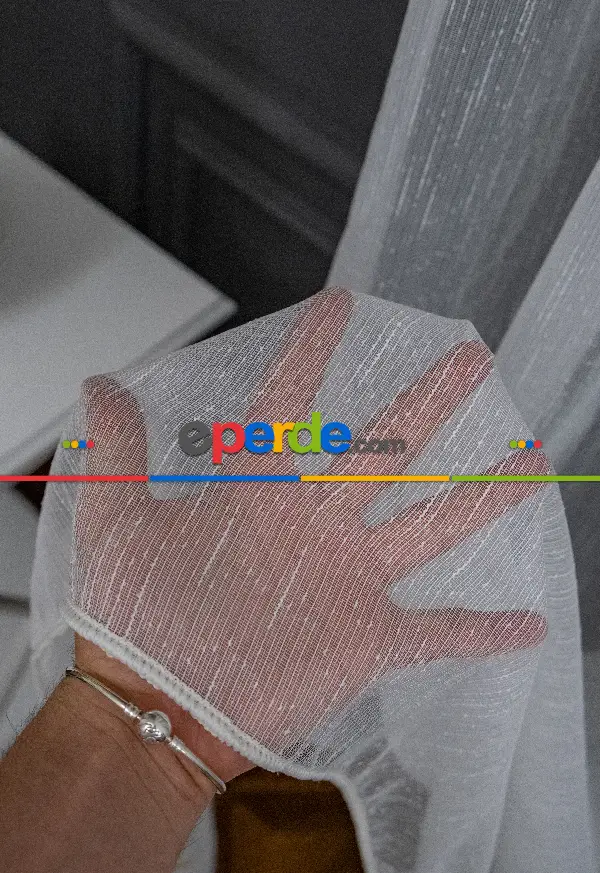 Brillant Keten Karlı Tül Yeni Sezon Donati Tül