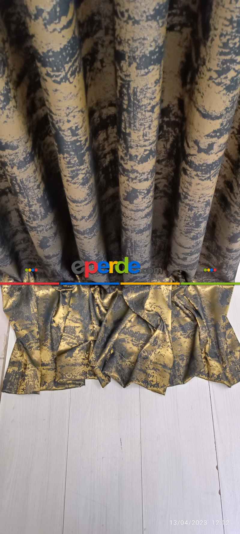 Oturma Odası -  2025 Elit Modern Damask Desenli Fosforlu İplik Dokuma Fon Perde - 1