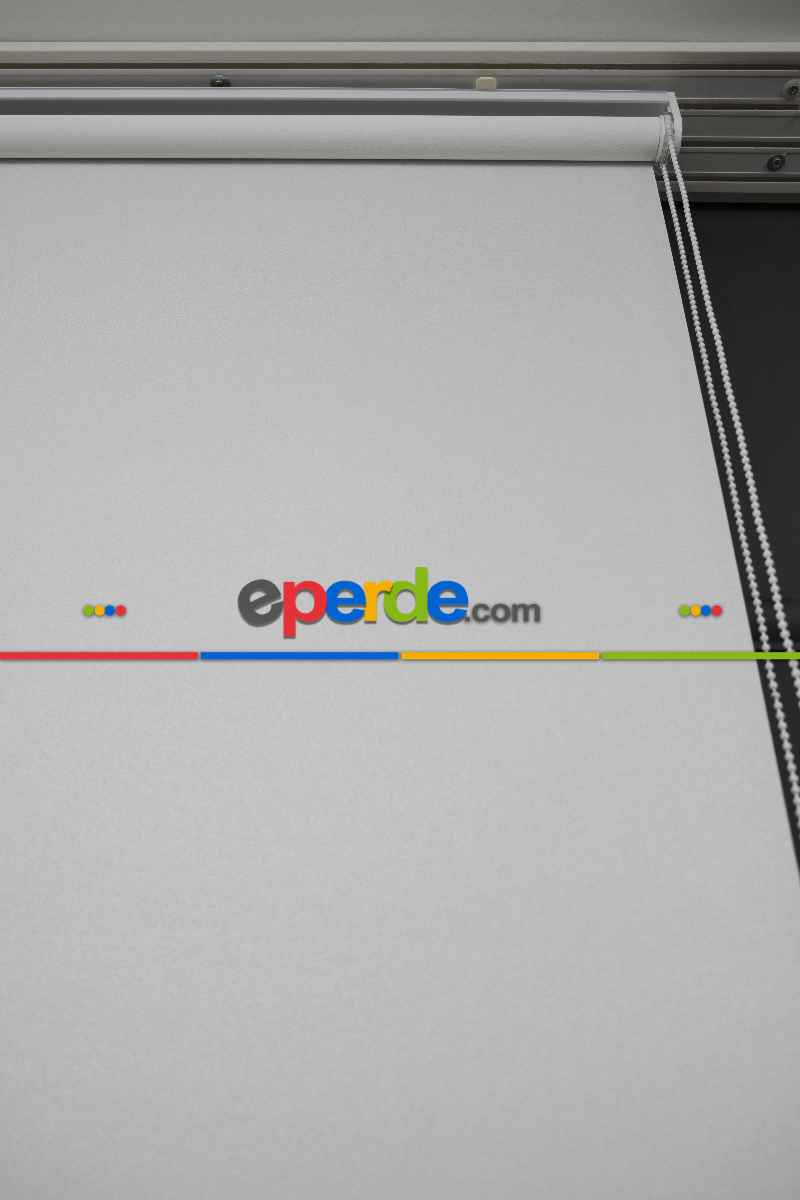 Ekru Renk Lazer Kesim Mat Stor Perde (ister Düz - İster Lazer Kesimli Satın Alın)