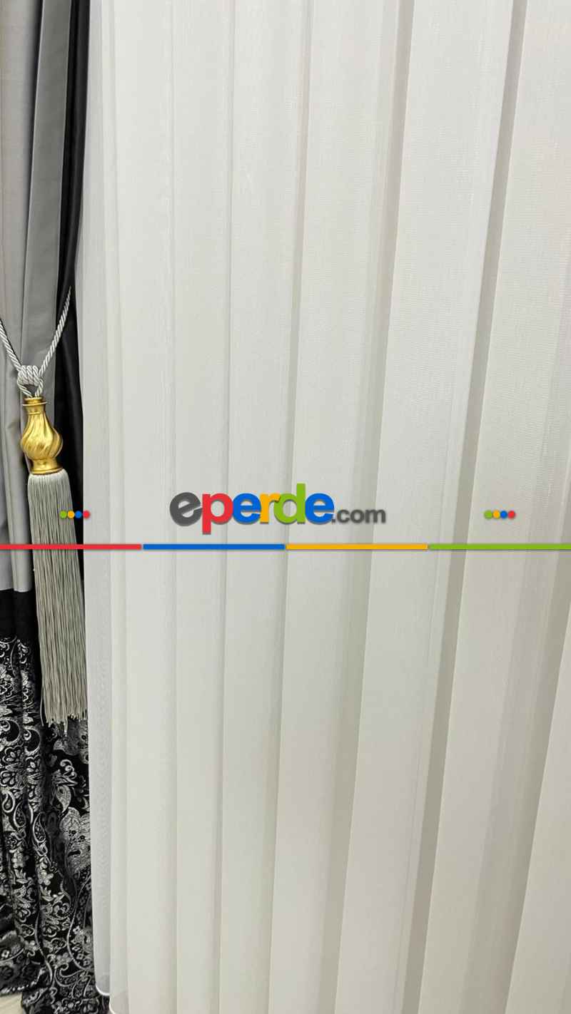 İpek Bambu Ultra Ağır Gramajlı 1/3 Sık Kat Pileli Ütü İstemeyen Tül Perde