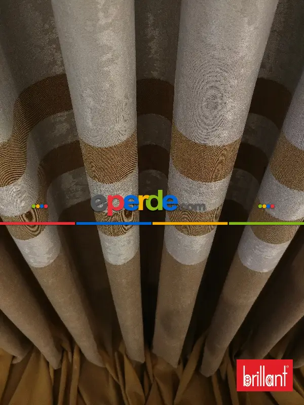 Brillant Süet Pano Fon Perde 180cm Yeni Sezon- Açık Camel