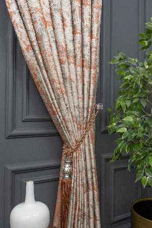 Salon Fon - Desenli Jakar Fon Perde En 150 Cm