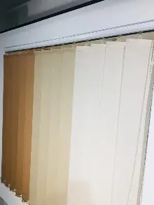 Fırsat !!!! Kumaş Dikey Perde - Beyaz -01 Krem -02- Krem