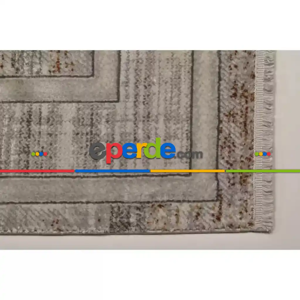 %40 İndirim - Montreal Parlak İnce Vintage Salon Halısı 80cm X 150cm 
