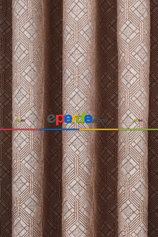 Yatak Odası Fon Perde - S Pile Dökümlü Jakar Dokuma Fon Perde