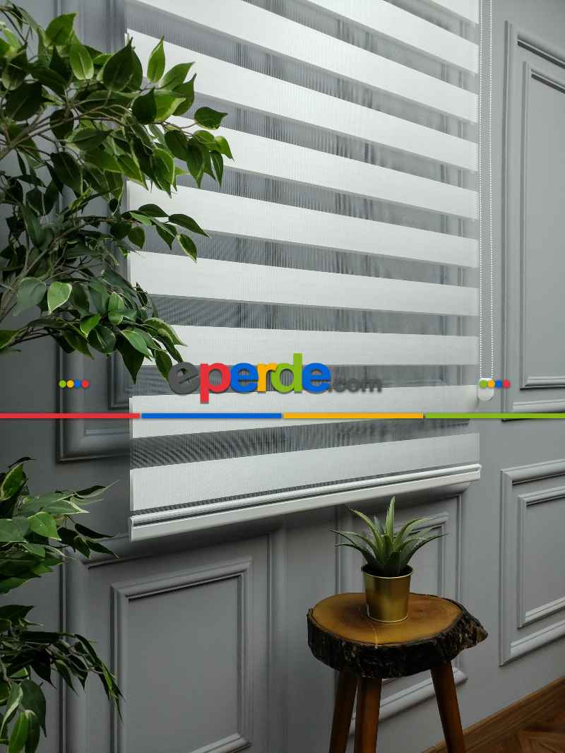 Mutfak - 2021 Sezonu - Zebra Perde - Bambu Zebra Perde- Beyaz