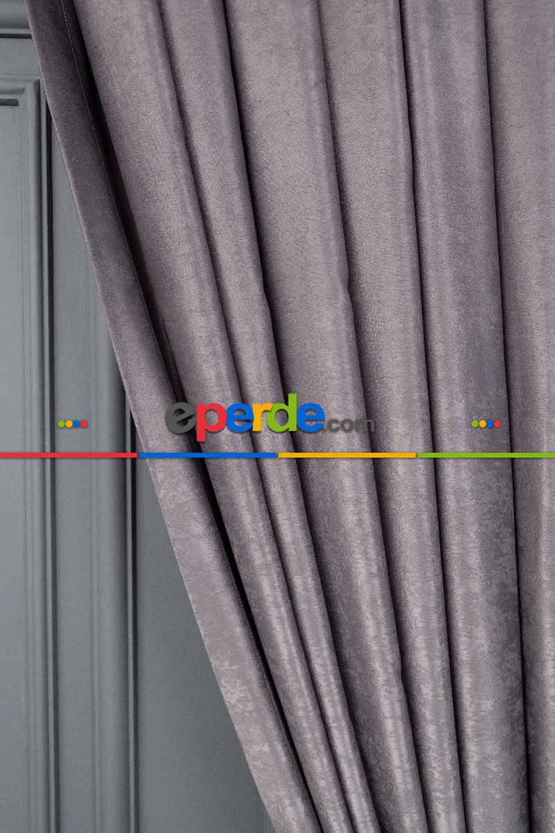 Soft Antrasit Fon Perde Geniş En (285)- Antrasit