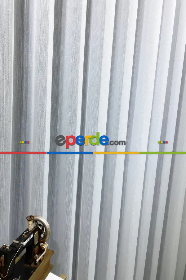 Es Pile Simli Kubilay Düz Tül Perde